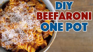 🏆 Make BEEFARONI At Home In ONE POT [upl. by Ecinahc290]