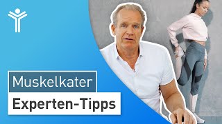 Muskelkater loswerden ExpertenTipps gegen Muskelkater von Dr Stefan Preis [upl. by Tilla]