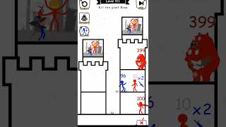 Stick hero Tower defense kill the giant Boss level 411 viralshorts fantastic technogamerz [upl. by Liebowitz]