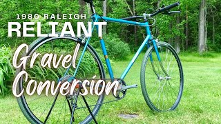 Retro Gravel Bike 1980 Raleigh Reliant Restoration [upl. by Damour599]