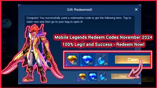 3 Mobile Legends Redeem Codes November 2 2024  Claim this All new Working MLBB redeem code No VPN [upl. by Fafa6]