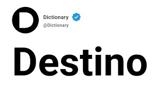 Destino Meaning In English [upl. by Ecinom]