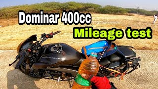 Dominar 400 2018 mileage test 1 litre petrol [upl. by Neibart798]