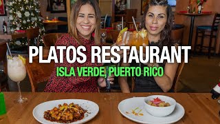 Platos Restaurant and Bar Isla Verde Puerto Rico 4K  Nos Vamos de Paseo [upl. by Kcolttam28]