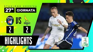 Pisa vs Modena 22  Goal spettacolo e un punto a testa all’Arena  HIGHLIGHTS SERIE BKT 20232024 [upl. by Ralli]