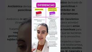 Diferencias entre Amoxicilina y Amoxicilina con Clavulánico farmacia curiosidades medicamentos [upl. by Upshaw]