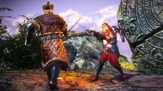 King Henselt Meets Saskia the Dragonslayer Prelude to War Witcher 2  Fight in Aedirn [upl. by Cadman71]