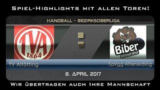 In der HandballBezirksoberliga gewann der TV Altötting gegen SpVgg Altenerding [upl. by Soalokin]