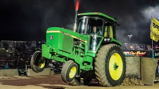 Fire Breathing FARM STOCK TRACTORS SHIPSHEWANA IN 2020 Michiana Event Center Indiana Pulling League [upl. by Talley]