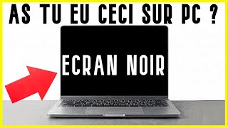 ecran noir au demarrage pc portable ou fixe  Comment résoudre le problème décran noir sur pc [upl. by Eanahc846]