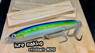 【lure making】Making a Wooden Floating StickBait [upl. by Marne]