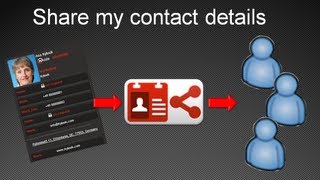 How to share my contact details [upl. by Ainitsirc]