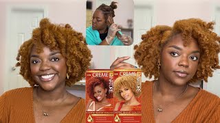 Dying My Natural Hair AGAIN  Crème of Nature Ginger Blonde amp Red Copper [upl. by Aicelet792]