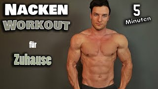 Extremes Nacken Workout für Zuhause  5 Minuten ohne Geräte [upl. by Sirad]