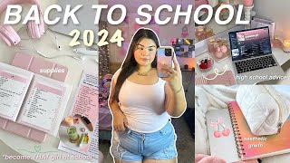 PREPARING FOR BACK TO SCHOOL 🖇🎀 school supplies shopping high school advice amp aesthetic grwm [upl. by Amice]