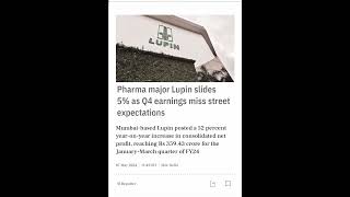 lupin share latest news  lupin share result today  lupin share news 🔥🔥 [upl. by Monteria990]