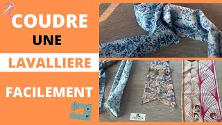 COMMENT COUDRE UNE LAVALLIÈRE FACILEMENT  couture débutant [upl. by Rachel]