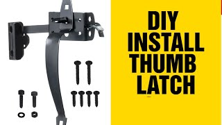 How To Install Thumb ornamental gate latch [upl. by Bilicki]