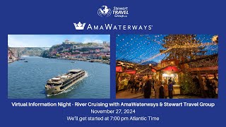 Stewart Travel Groups Hosted River Cruise with AmaWaterways in 2025 [upl. by Francene125]