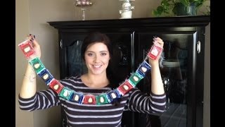 DIY Holiday Chocolate Garland Decoration StepbyStep [upl. by Eenehs]