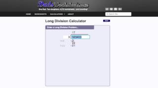 Long Division Calculator [upl. by Etnoj]