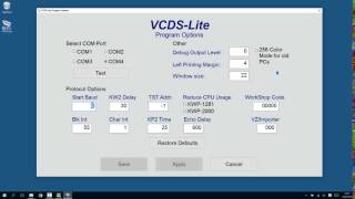 How to fix error quotCant Synch Baud Ratequot in VCDSLite [upl. by Ylim]