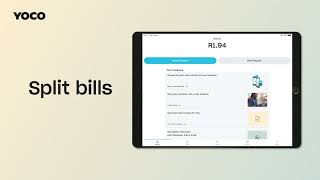 Yoco POS Split bills and Saved bills [upl. by Ralyt]