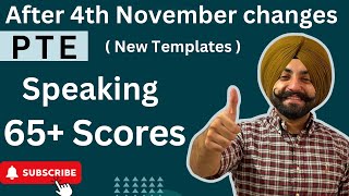 PTE after 4th November changes speaking new templates how to get 65 Scores Gurwinder Sir [upl. by Cochran]