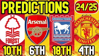 BOOKIES NEW PREMIER LEAGUE TABLE PREDICTIONS [upl. by Kleon]