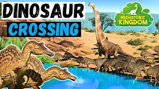 Deadly Dinosaur River Crossing  Prehistoric Kingdom [upl. by Nagy]