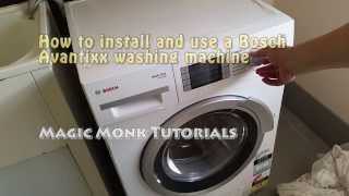 How to install and use a Bosch Avantixx washing machine [upl. by Liamaj347]