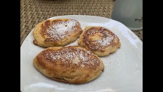 German Apple Pancakes from a Dr Oetker Mix for the German Breakfast [upl. by Mafalda]