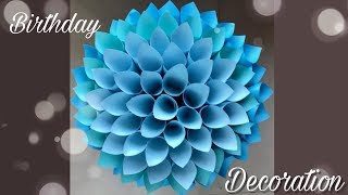 Big paper flowers DIY  Giant Flowers DIY  Wall Decor  Birthday Decoration  Mass Crafts [upl. by Airamat523]