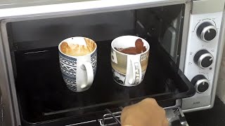 How to make Mug Cake in OTG oven Eggless Chocolate and Vanilla mug cakeStainless steel in OTG oven [upl. by Eihtur182]