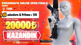 DREAMHACK FİNALLERİNDE 15OLDUK wadonisre 2600  Fortnite Türkçe [upl. by Yance]