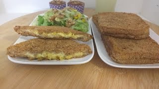 فطإر ب دجاج ياسلام 😋 CroqueMonsieur Poulet [upl. by Loginov]