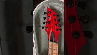 The Alpha model from Dennison Guitars This time in an 8 string multiscale layout [upl. by Rother]