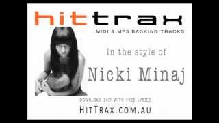 Starships by Nicki Minaj  MIDI File backing track [upl. by Aip]