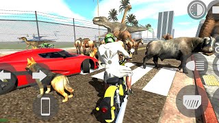 indian bike game dainasour attack indian bike game city indianbikedriving3d dainasour [upl. by Ronoel]