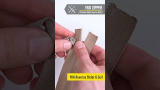 YKK Zipper  Standard Slider vs Reverse Slider explained [upl. by Sanoy]