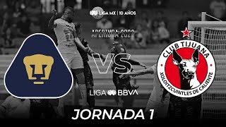 Resumen y Goles  Pumas vs Xolos  Liga BBVA MX  Apertura 2022  Jornada 1 [upl. by Chung272]