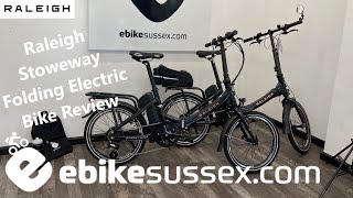 Raleigh StowEway Folding Electric Bike Review [upl. by Eitsyrk]