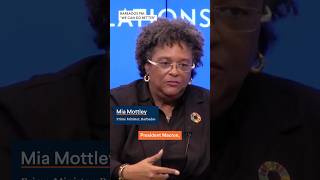 Mia Mottley says quotWe Are the Canaries in the Coal Minequot on Climate Crisis [upl. by Lavud]