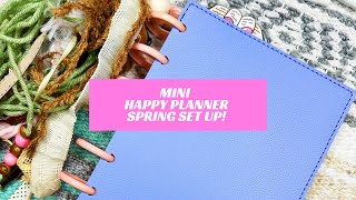 Mini Happy Planner Set Up for Spring [upl. by Rhu]