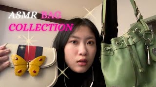 ASMR BAG👜 COLLECTION💓 fabric sounds whispering [upl. by Saddler761]