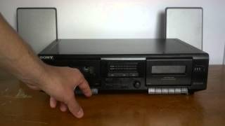 Sony Dual Cassette Tape Recording deck TCWE305 type II Drum mix [upl. by Ihsorih]