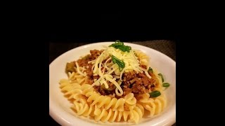 Fusilli pasta with bolognese sauce recipe  Resep fusili pasta bolognese [upl. by Brodeur]