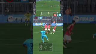 FIFA 22  TRIVELA FREE KICK  HOW TO SCORE TRIVELA GOAL shorts fifa22 gaming [upl. by Umont]