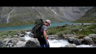 Hiking in Jotunheimen National Park Norway [upl. by Eirtemed]