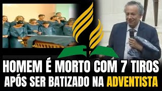 APÓS SER BATIZADO NA IGREJA ADVENTISTA JOVEM É ALVEJADO POR 7 DISPAROS iasd igreja adventistas [upl. by Erreit]